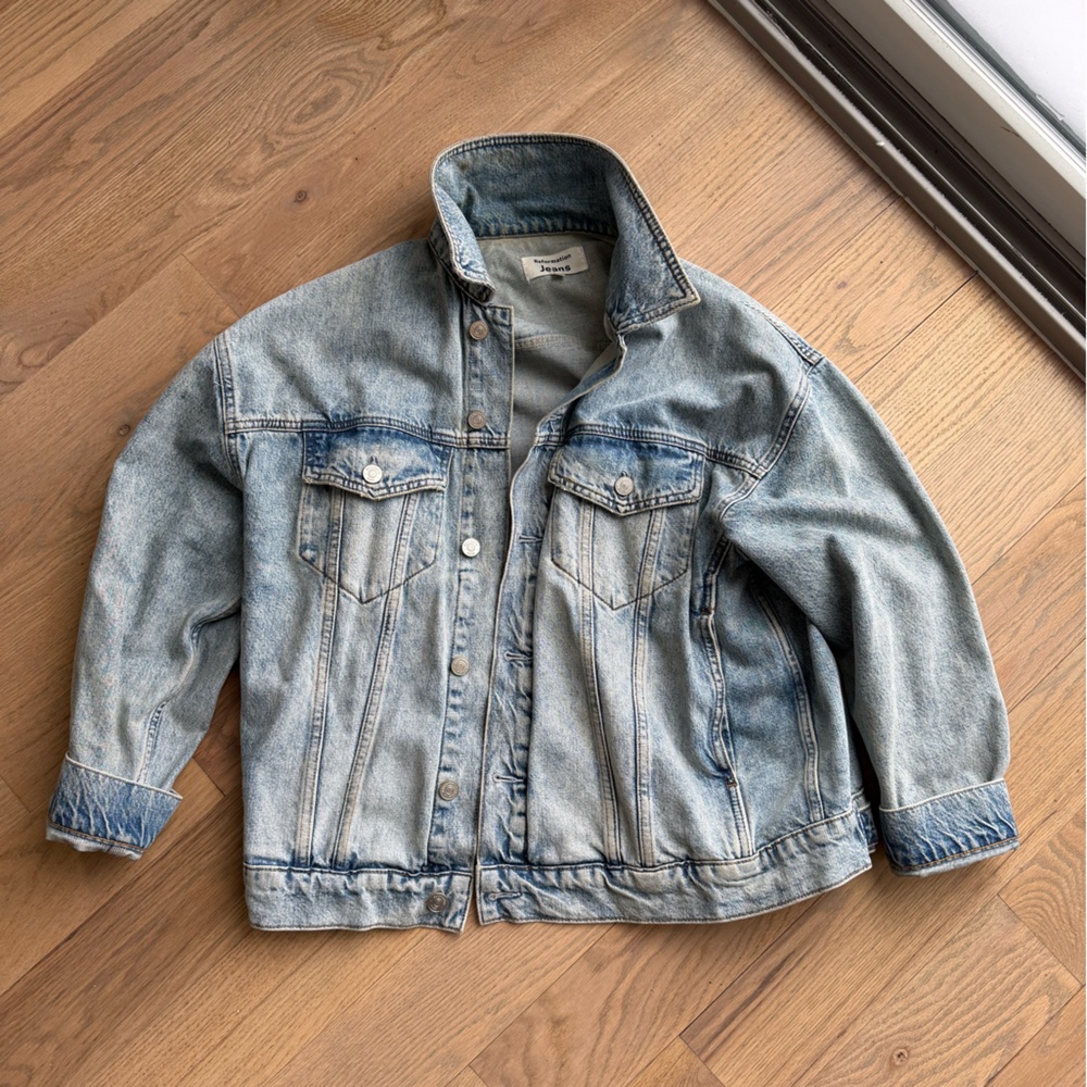 Reformation Women’s Light Blue Oversized Denim Jacket